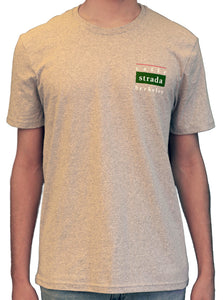 Light grey t-shirt with Caffe Strada Logo